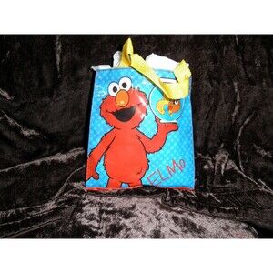 NEW SESAME STREET ELMO SMALL CANDY PURSE, LUNCH BAG OR TOTE BAG (7" X  7").